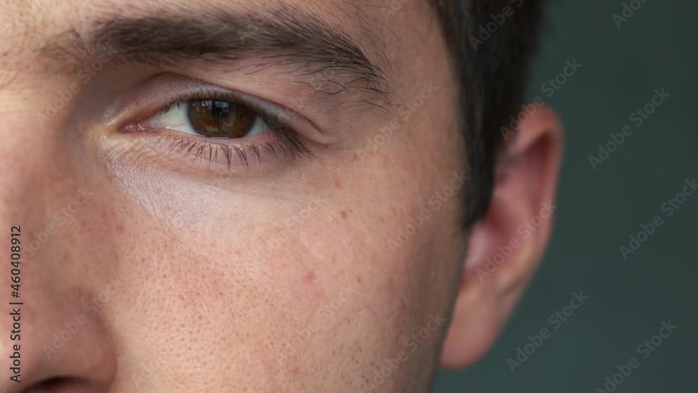 brown eyes of a man looking at the camera close up brown eyes of a man looking at the camera close up