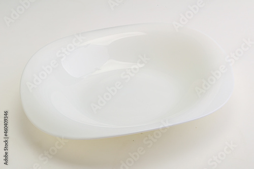 White proclean plate for serving