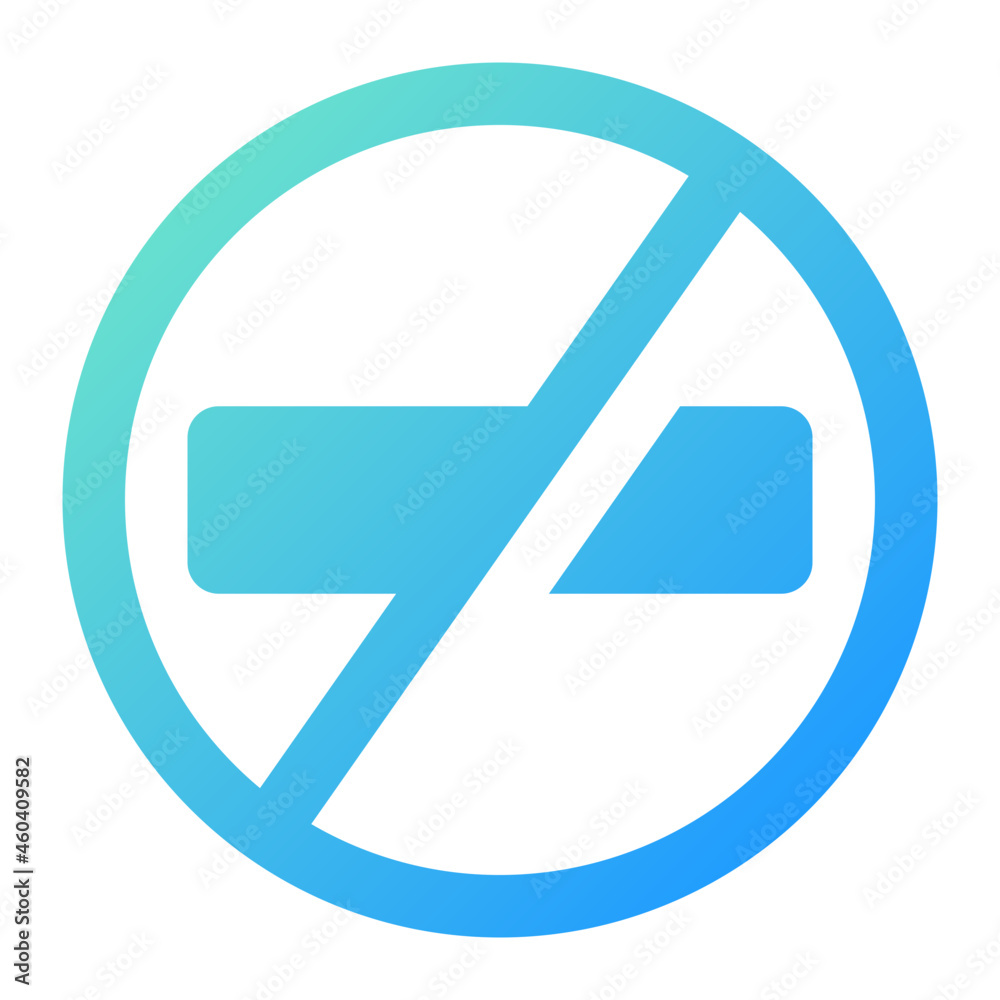 No Smoking Icon Illustration