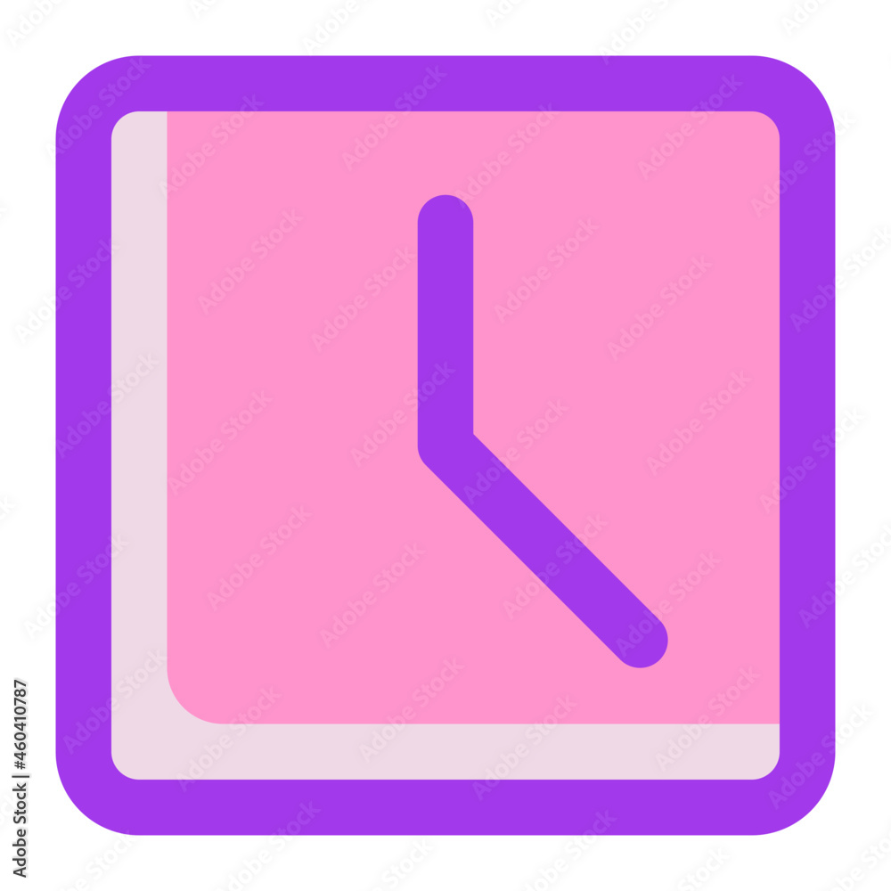 Wall Clock Icon Illustration Wall Clock Icon Illustration