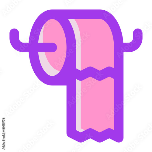 Toilet Paper Icon Illustration