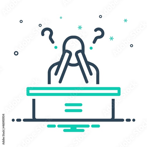 Mix icon for confused