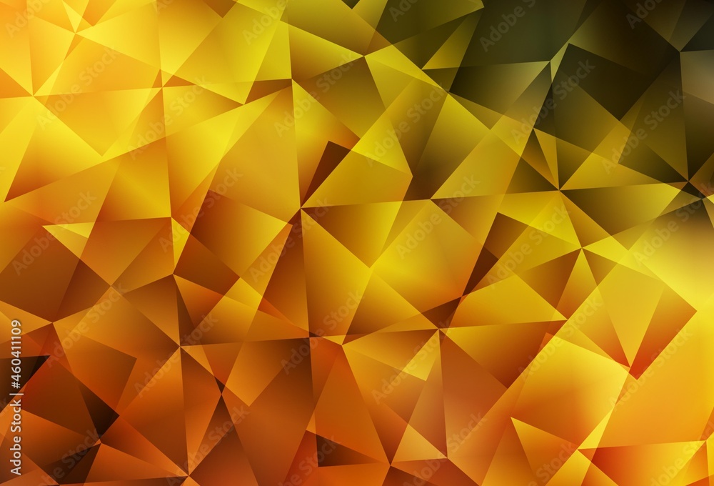 Dark Orange vector polygonal background. Dark Orange vector polygonal background.