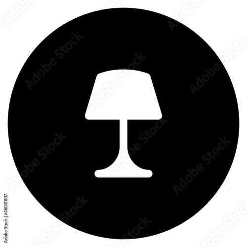 Desk Lamp Icon Illustration