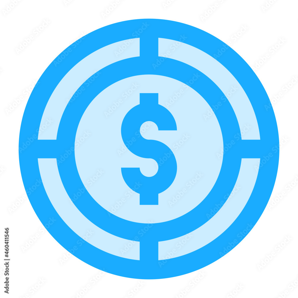 Finance Target icon illustration Finance Target icon illustration