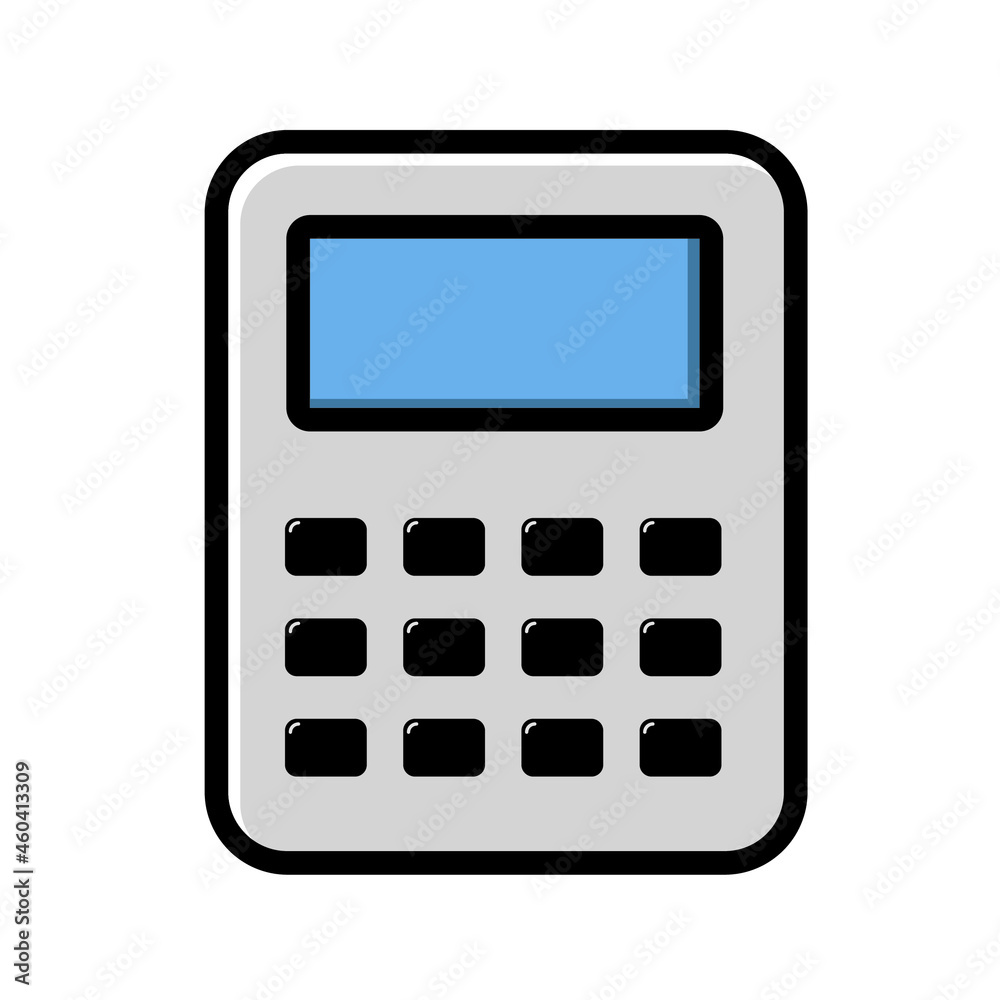 calculator isolated on white background calculator isolated on white background