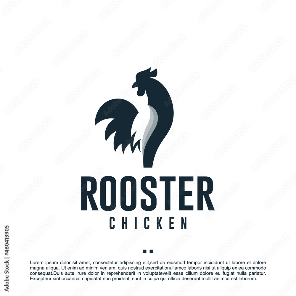Obraz premium rooster , chicken , logo design template