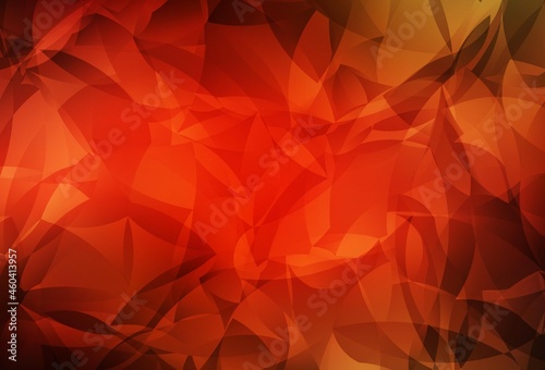 Light Red vector triangle mosaic template.