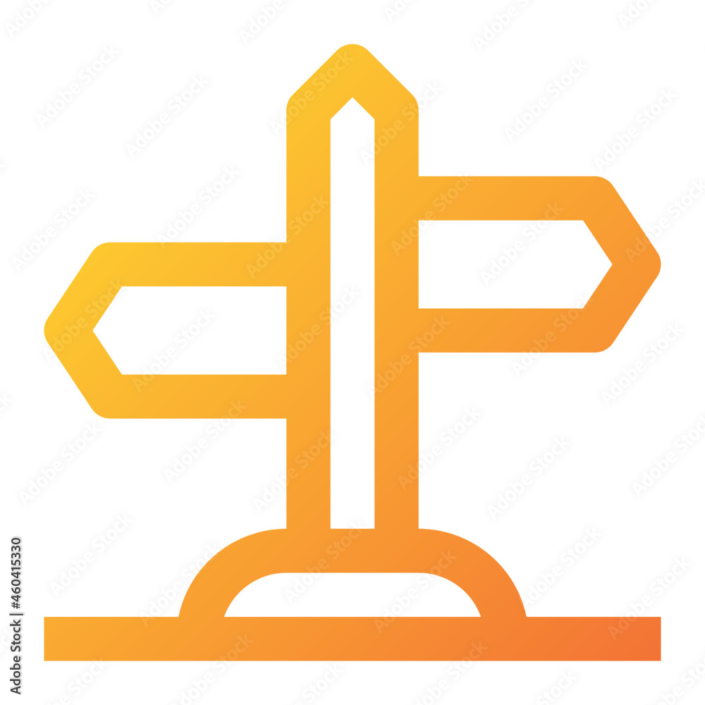 Obraz premium Direction Board Icon Illustration