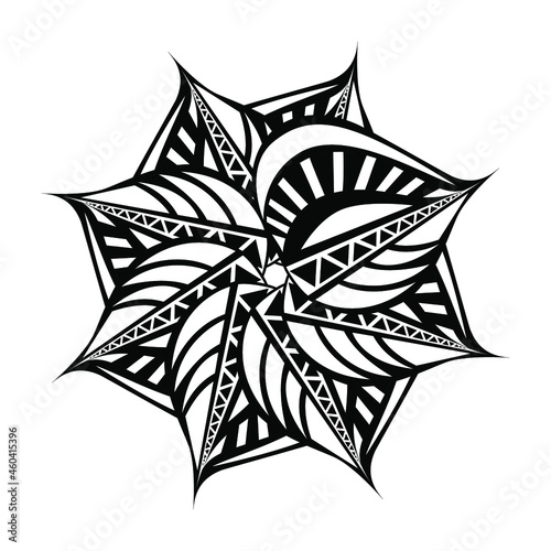 graphic floral element