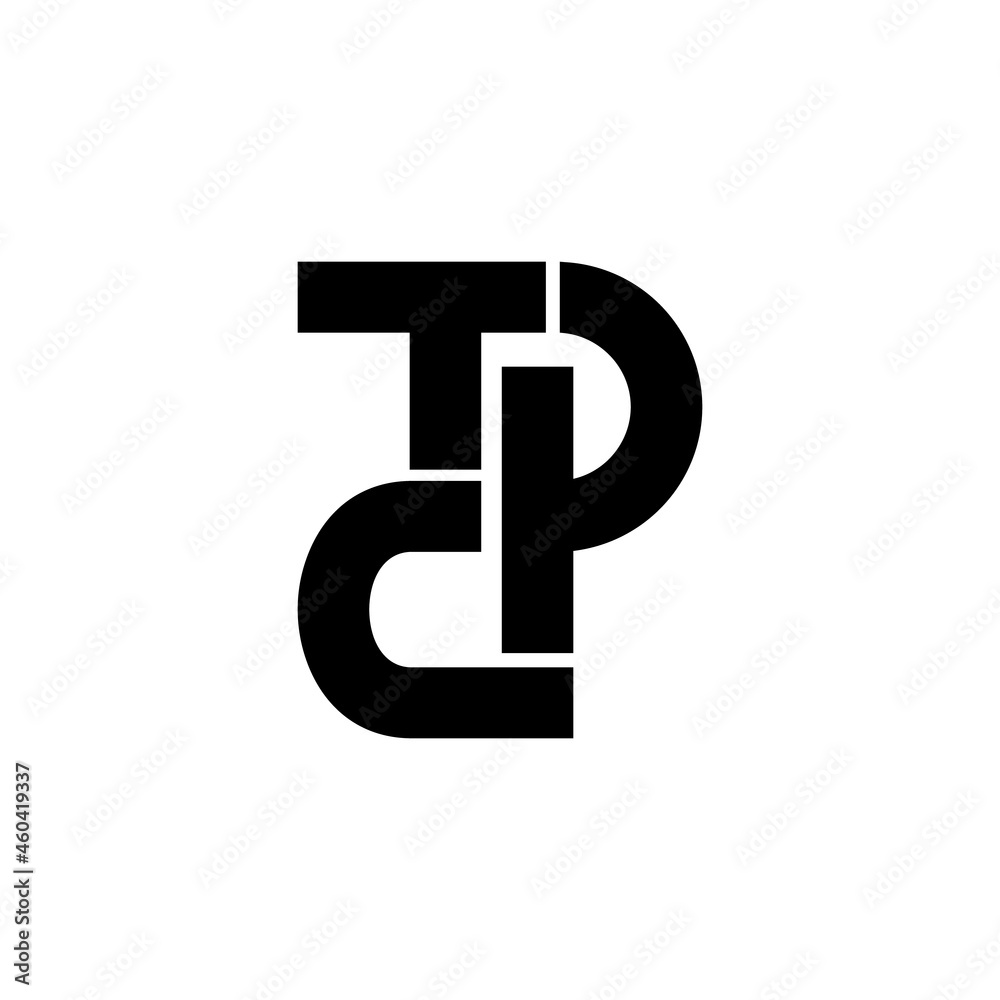 Initial letter T,P,S monogram minimalist flat logo design vector Initial letter T,P,S monogram minimalist flat logo design vector