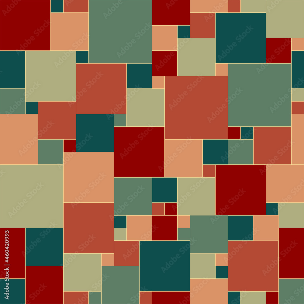 square shapes. vector seamless pattern. simple geometric repetitive background. fabric swatch. wrapping paper. retro stylish texture. design element for textile, home decor, cloth square shapes. vector seamless pattern. simple geometric repetitive background. fabric swatch. wrapping paper. retro stylish texture. design element for textile, home decor, cloth