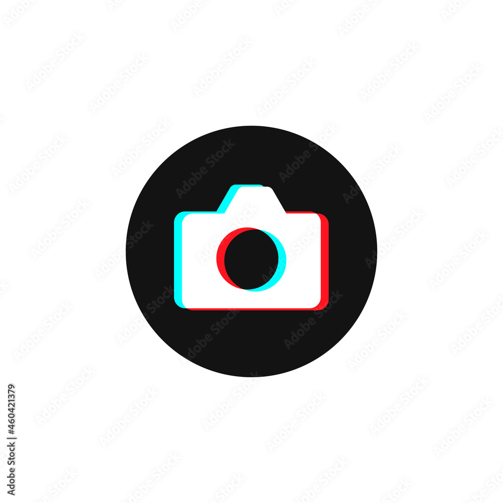 Photo Camera button, network icon, modern design Photo Camera button, network icon, modern design