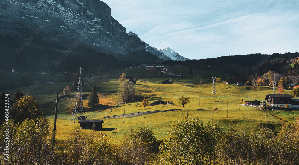 Fototapeta premium Mountain village in Interlaken, Switzerland