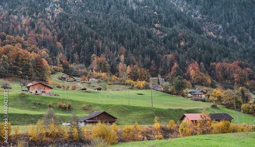 Mountain village in Interlaken, Switzerland
