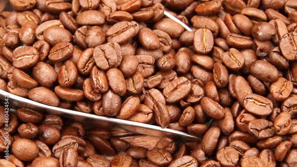 grains de café torréfiés en gros plan grains de café torréfiés en gros plan