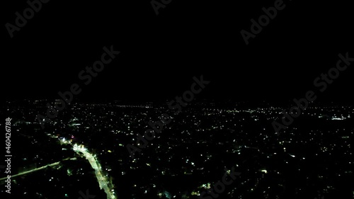 Lighting strikes over Nightscape photo