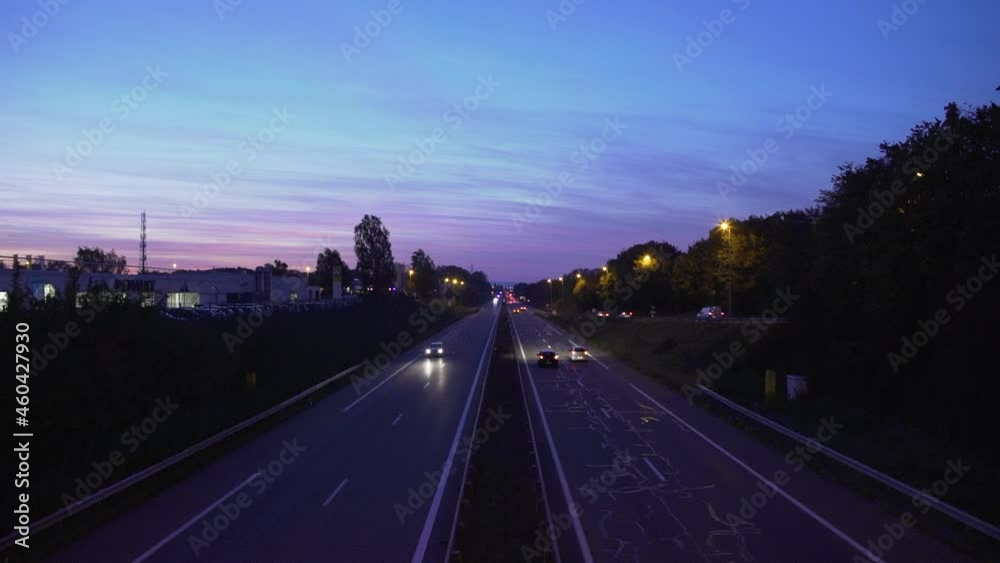 on the road under the sunset on the road under the sunset