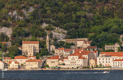 Perast is an old town in the Bay of Kotor in Montenegro. 
