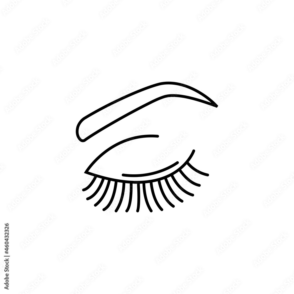 eyelashes logo icon design template vector eyelashes logo icon design template vector