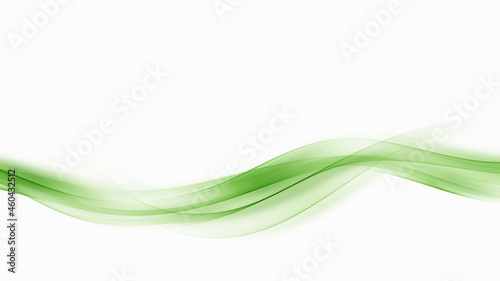 Green abstract wave. Abstract vector background wave