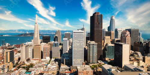 Panorama downtown Hochhäuser in San Francisco Kalifornien USA 