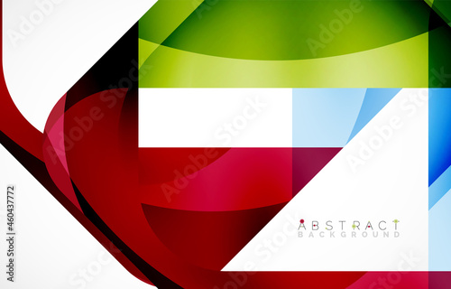 Free Download Minimal background. Abstract square shape with round corners created with wavy forms. Vector Illustration For Wallpaper, Banner, Background, Landing Page - GFXLoad