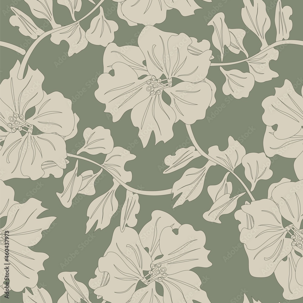 custom made wallpaper toronto digitalFloral Seamless Pattern Background