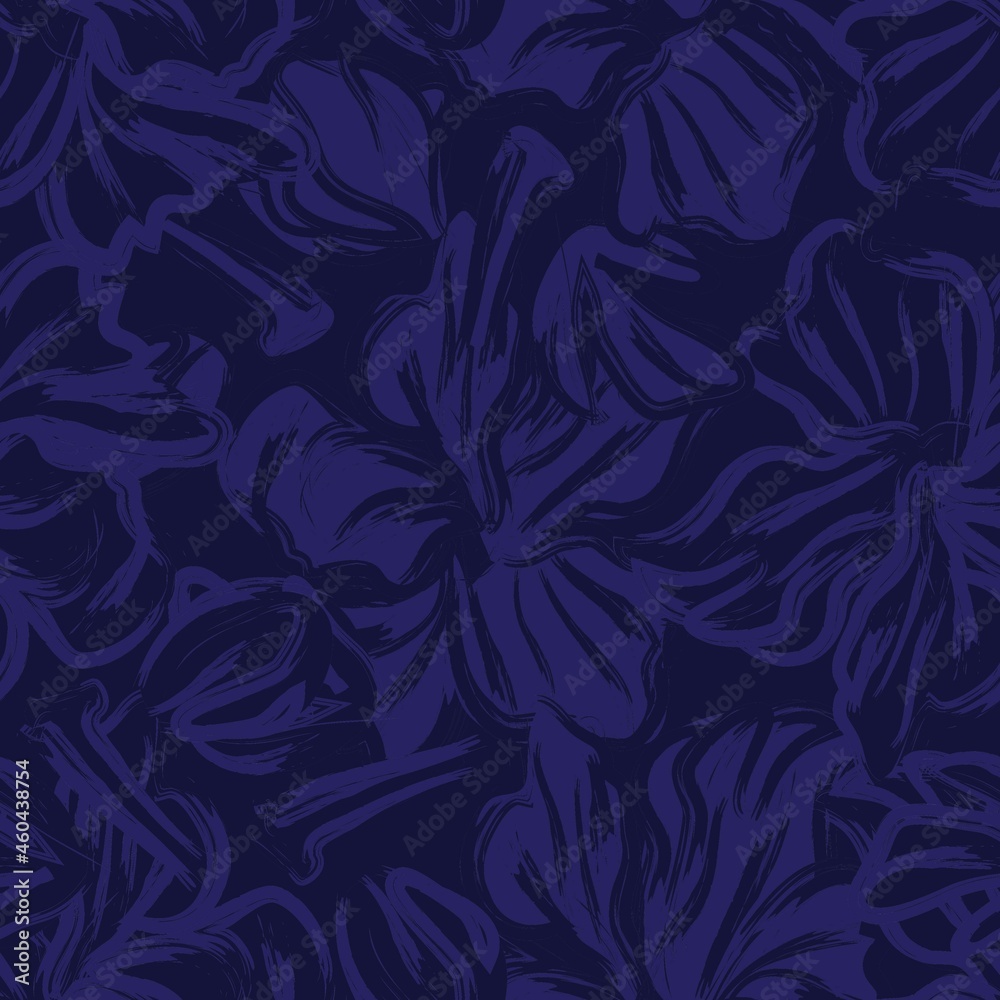 Floral Brush strokes Seamless Pattern Background Floral Brush strokes Seamless Pattern Background