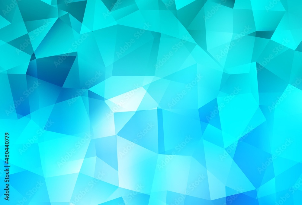 Fototapeta premium Light BLUE vector abstract polygonal pattern.