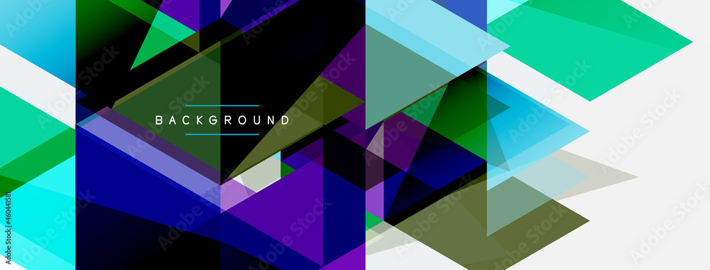 Mosaic triangles geometric background. Techno or business concept, pattern for wallpaper, banner, background, landing page Mosaic triangles geometric background. Techno or business concept, pattern for wallpaper, banner, background, landing page