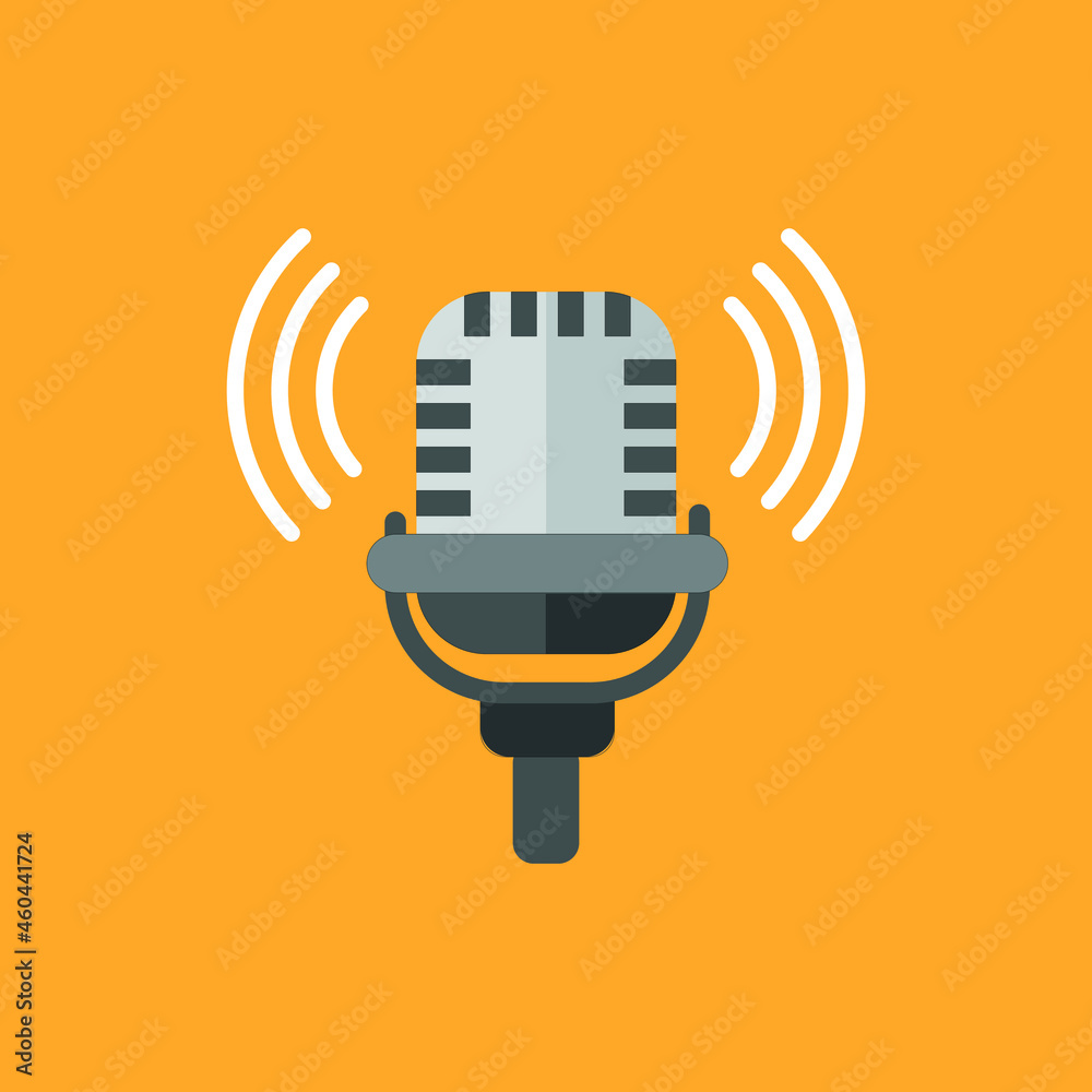 Microphone icon, speaker vector, sound sign Microphone icon, speaker vector, sound sign