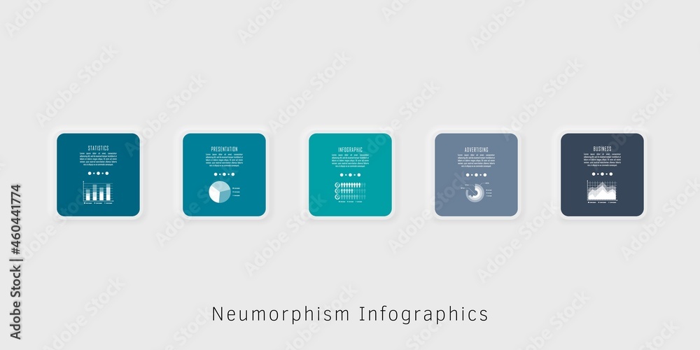 Neumorphism infographics template for chart, diagram, web design, presentation, workflow layout Neumorphism infographics template for chart, diagram, web design, presentation, workflow layout