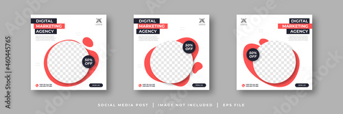 Digital marketing agency social media post template