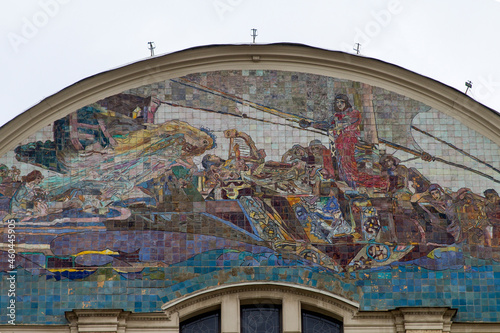 Pintura, Picture, Azulejo o Tile en la ciudad de Moscu o Moscow en el pais de Rusia o Russia