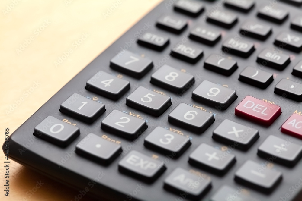 Calculator number buttons, keys macro, object extreme closeup, shallow dof. Learning math, mathematics school education, simple calculations, economy finances and accounting abstract concept nobody Calculator number buttons, keys macro, object extreme closeup, shallow dof. Learning math, mathematics school education, simple calculations, economy finances and accounting abstract concept nobody