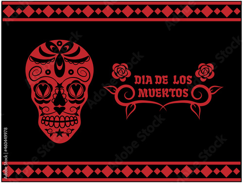 メキシコの死者の祭りのイラスト