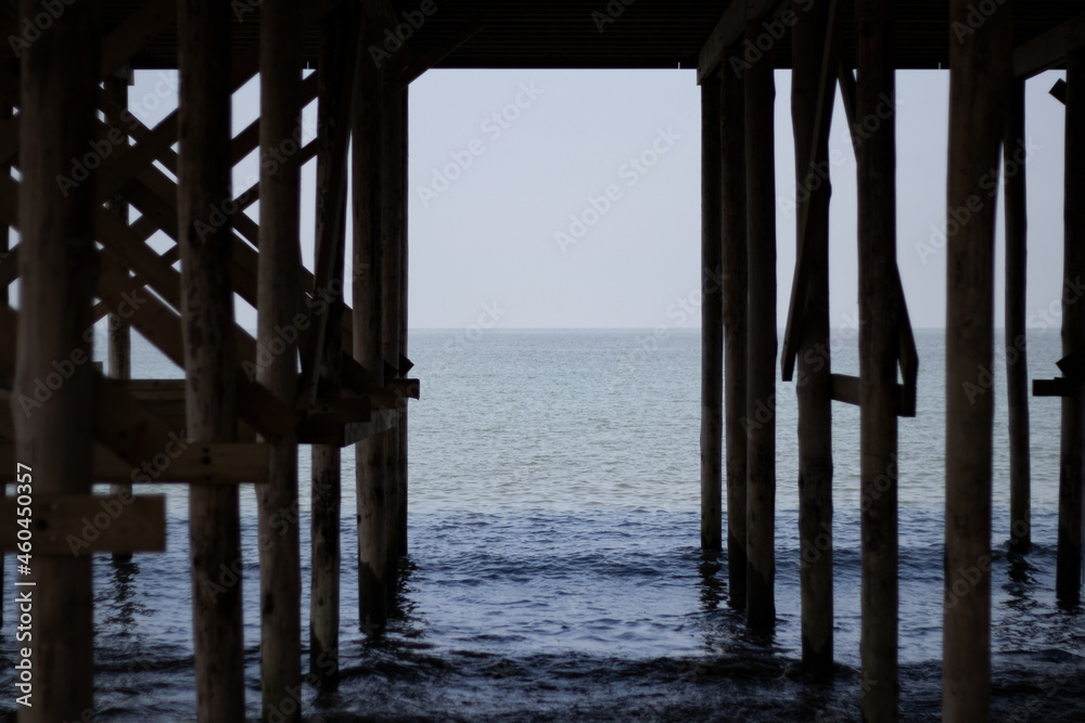 wooden pier over the sea