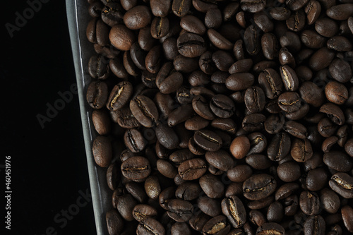 coffee beans - freshly roasted beans  close-up photo