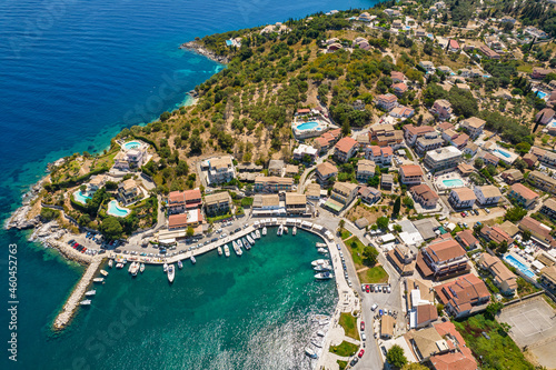 Kassiopi marina at North of Island of Corfu  Greece.