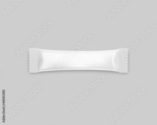 Sachet stick for sugar and spices mockup template