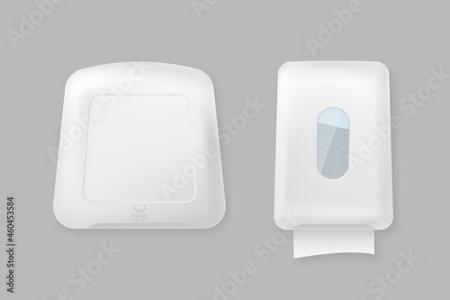 Hand dryer and dispenser mockup template