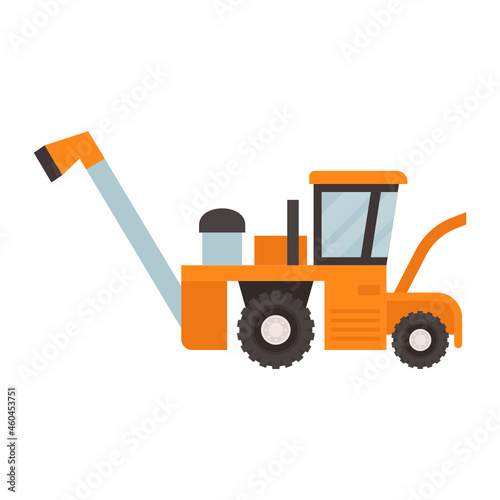 Threshing machine Concept Vector Icon Design, Agricultural machinery Symbol, Industrial agriculture Vehicles Sign, Farming equipment Stock illustration