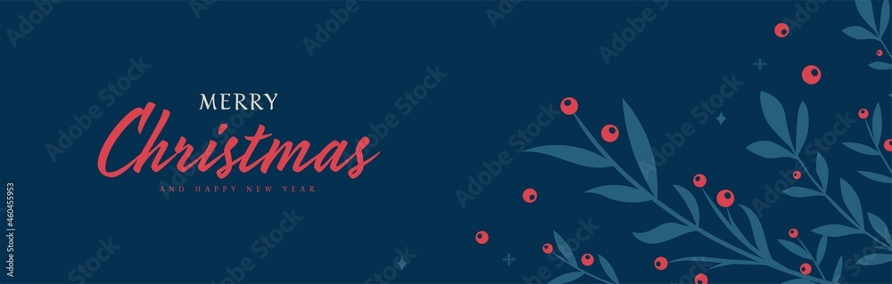 Merry Christmas Holiday cards and invitations. Abstract backgrounds design.