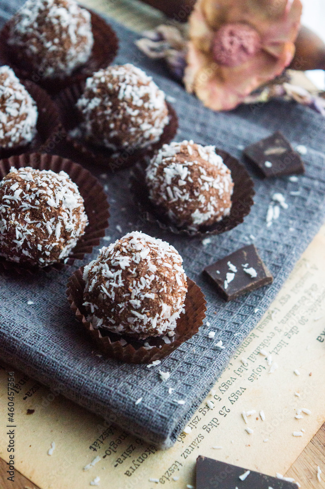 Hungarien rum ball coconut ball Hungarien rum ball coconut ball