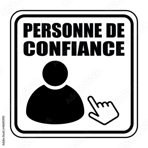 Logo personne de confiance.