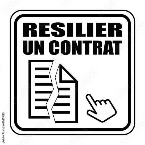 Logo résilier un contrat.