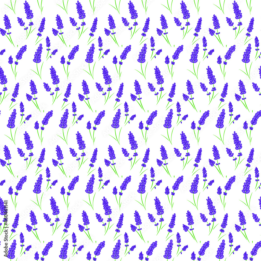 seamless purple lavender pattern background