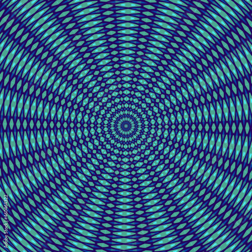 Round circular abstract blue background with circles