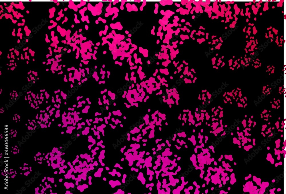 Dark Purple, Pink vector backdrop with abstract shapes.